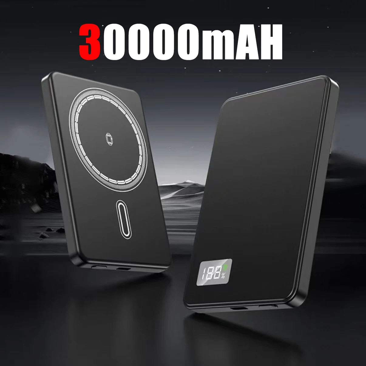 Xiaomi 50000mAh CCC Certification Thin Power Bank Ultra For Magnetic Wireless PD20W Fast Charging Portable Battery Display