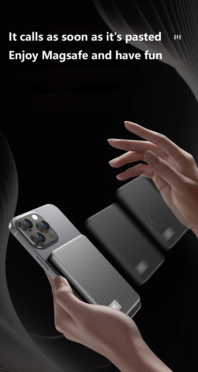 Xiaomi 50000mAh CCC Certification Thin Power Bank Ultra For Magnetic Wireless PD20W Fast Charging Portable Battery Display