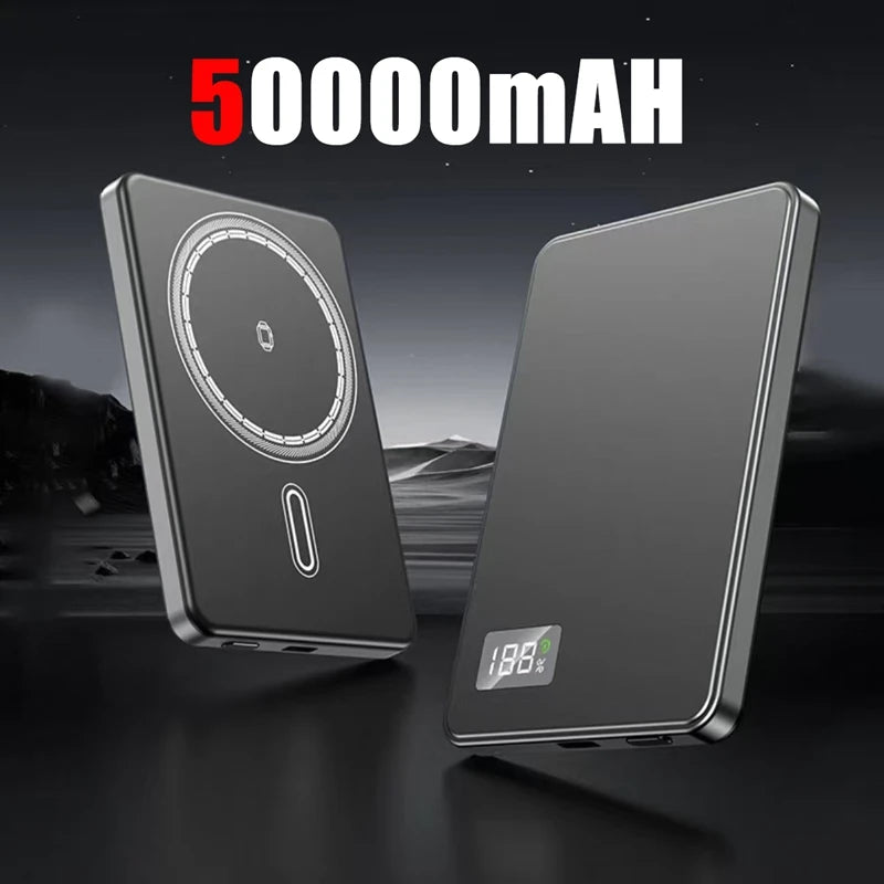 Xiaomi 50000mAh CCC Certification Thin Power Bank Ultra For Magnetic Wireless PD20W Fast Charging Portable Battery Display